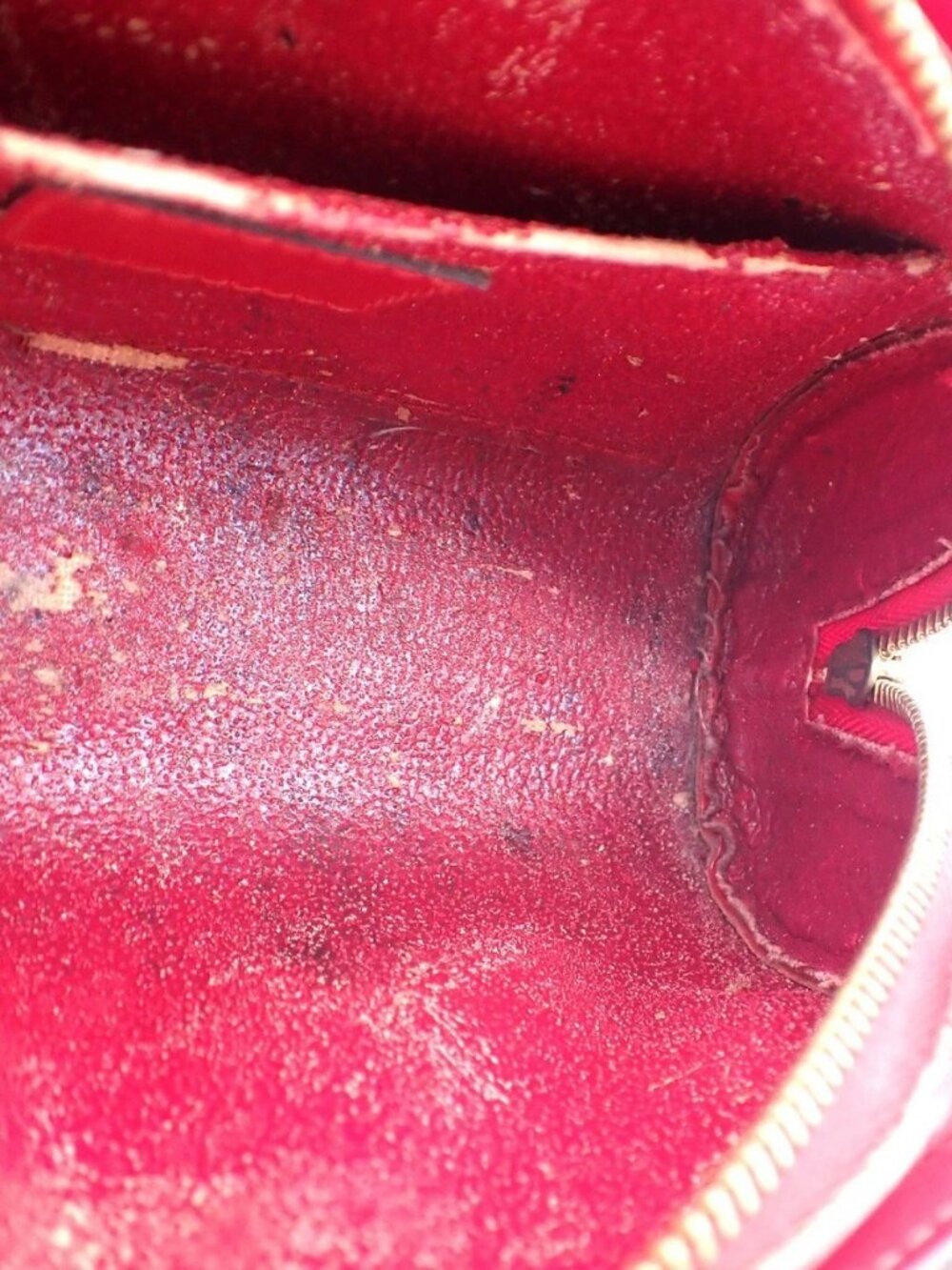 LOUIS VUITTON LV Logo Dauphine PM Pouch Bag Epi Leather Red M48447 05KC868 - Picture 9 of 14